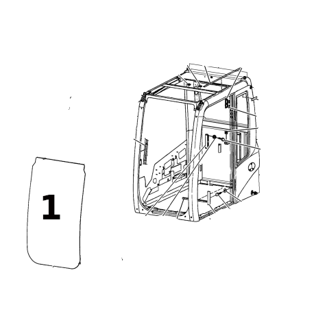 Parbriz Caterpillar 342-3573 , 3423573