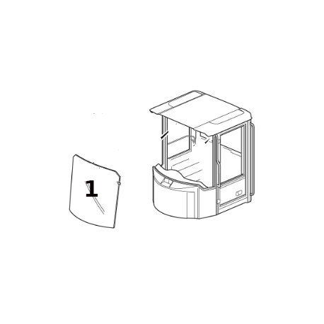 Parbriz incarcator frontal Volvo VOE11104449