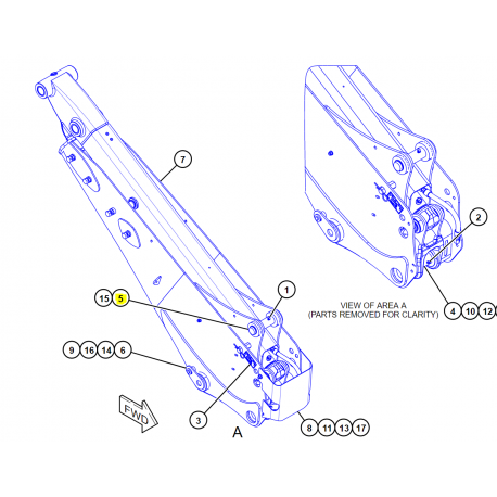 Bolt buldoexcavator CAT 316-6948 , 3166948