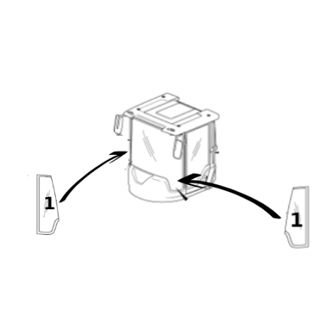 Parbriz lateral incarcator frontal Volvo VOE11412053