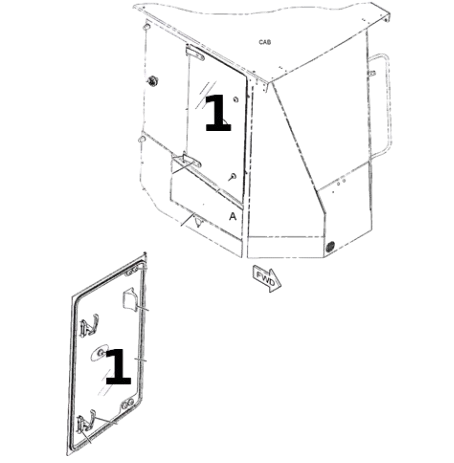 Geam Lateral Cilindru Caterpillar 384-5890