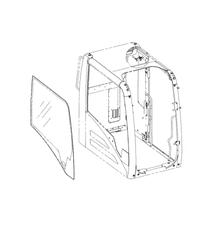 Geam Lateral Excavator Caterpillar 151-6789