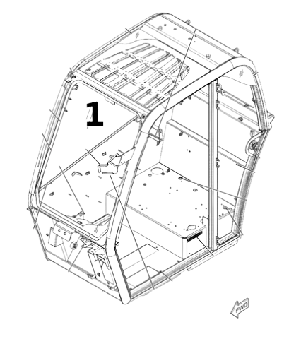 Geam Lateral Incarcator Frontal CAT 315-3753