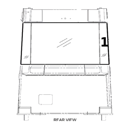Geam Spate Incarcator Frontal CAT 291-4816