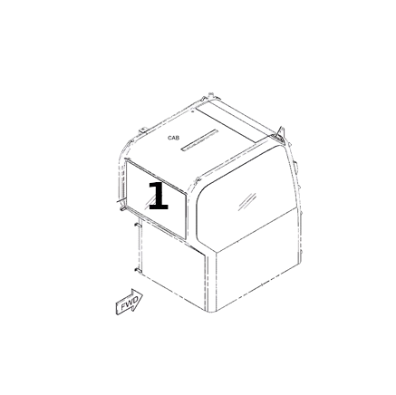 Geam Spate Mini Excavator Caterpillar 419-9590