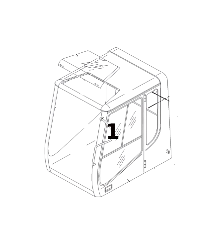 Geam Usa Excavator Caterpillar 123-6512