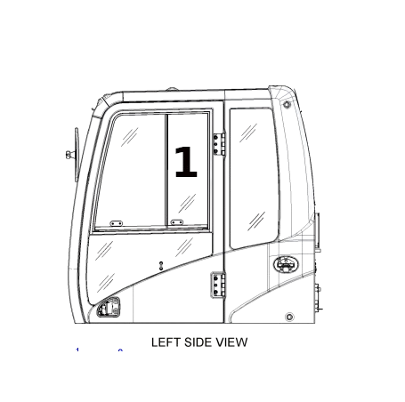 Geam Usa Excavator Caterpillar 286-8866