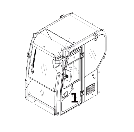 Geam Usa Mini Excavator Caterpillar 389-8682