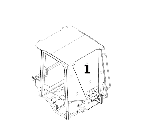 Parbriz Incarcator Frontal CAT 256-9643