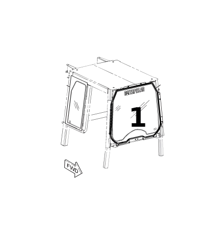 Parbriz Incarcator Frontal CAT 334-6715