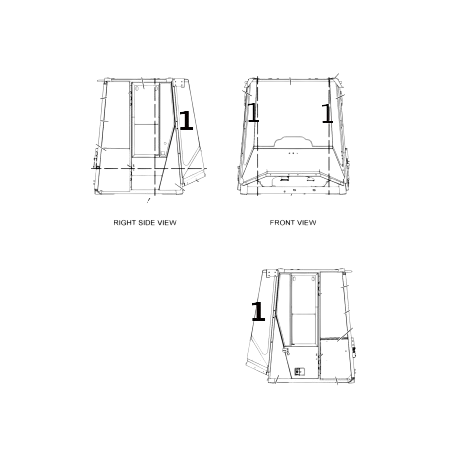 Parbriz Incarcator Frontal Caterpillar 1732143