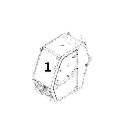 Parbriz Incarcator Telescopic CAT 315-3752