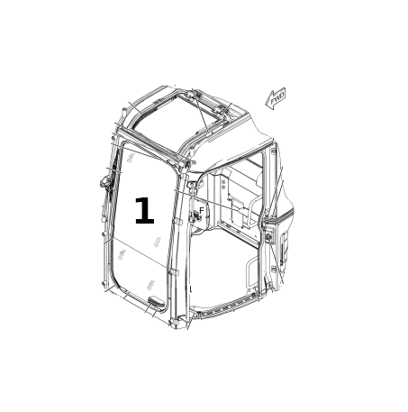 Parbriz Mini Excavator Caterpillar 196-1495