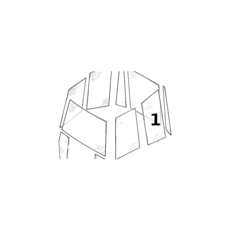 Geam Lateral Buldoexcavator JCB 82780374