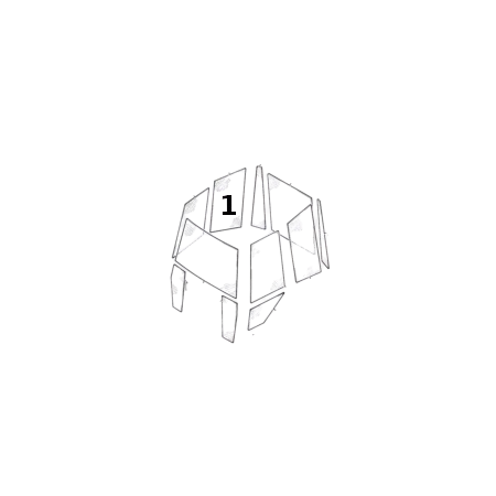 Geam Lateral Buldoexcavator JCB 82780375