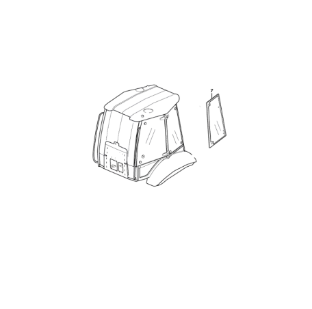 Geam Lateral Buldoexcavator Volvo VOE11149692