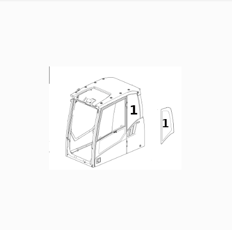 Geam Lateral Excavator Volvo VOE11203464