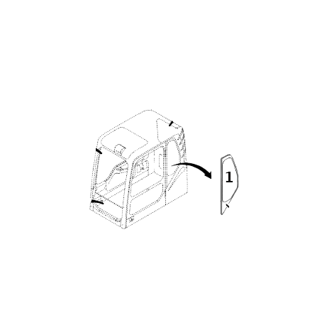 Geam Lateral Excavator Volvo VOE14508461