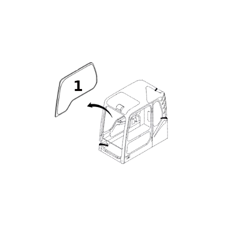 Geam Lateral Excavator Volvo VOE14508463