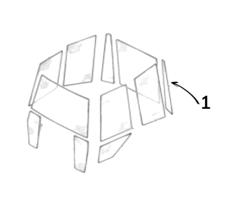 Geam Spate Buldoexcavator JCB 82730530