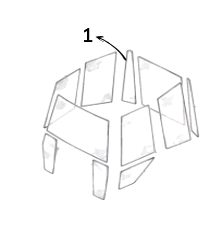 Geam Spate Buldoexcavator JCB 82780186