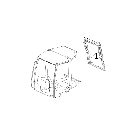 Geam Spate Buldoexcavator Volvo VOE11709834