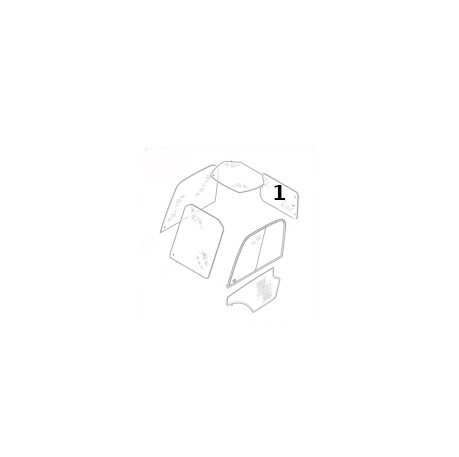 Geam Spate Incarcator Telescopic JCB 332G0480