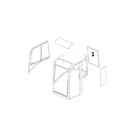 Geam Spate Mini Excavator Volvo VOE15707047