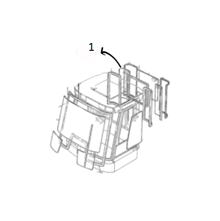 Geam Spate Tractor Fastrac JCB 827/30253