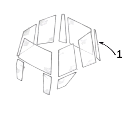 Geam Spate pentru Buldoexcavator JCB 82780185