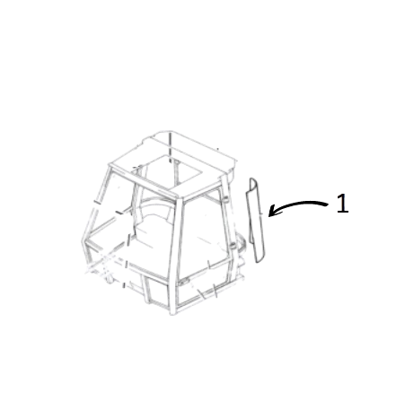 Geam Spate pentru Dumper JCB 82730337