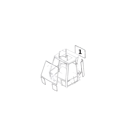 Geam Spate pentru Dumper JCB 82780107