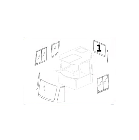 Geam Spate pentru Dumper Volvo VOE15156125