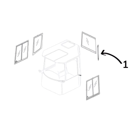 Geam Spate pentru Dumper Volvo VOE15156126