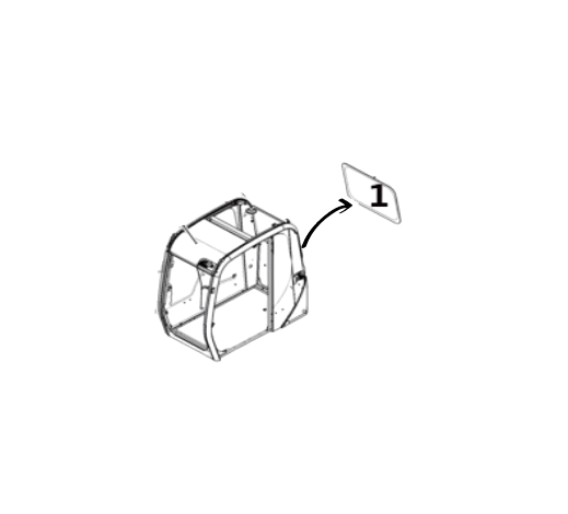 Geam Spate pentru Excavator JCB 333E2511