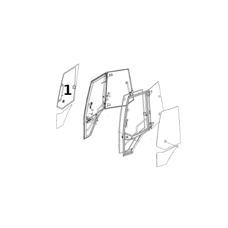 Geam Usa Buldoexcavator Volvo VOE15026639