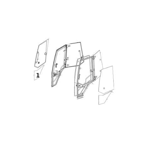 Geam Usa Buldoexcavator Volvo VOE15026643
