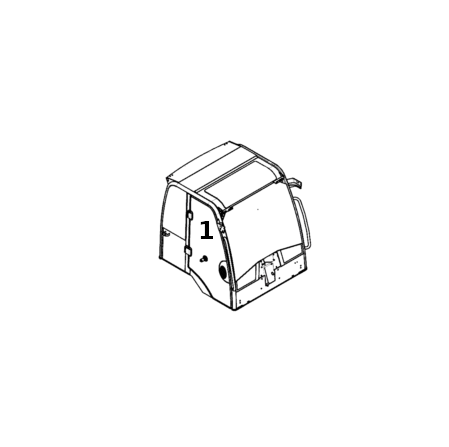 Geam Usa Incarcator Frontal JCB 334L9655