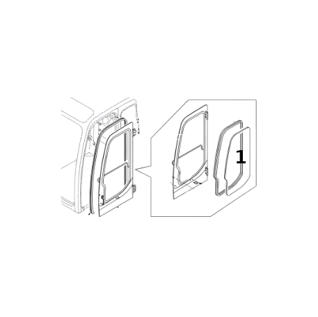 Geam Usa Mini Excavator Volvo VOE1166-01400