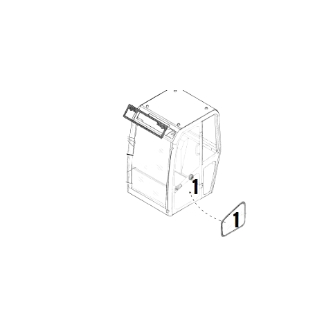 Geam Usa Mini Excavator Volvo VOE7417432