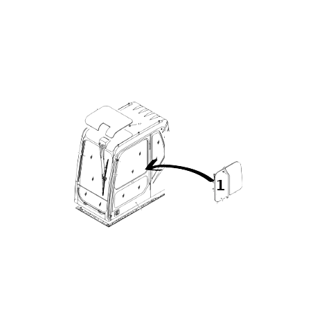 Geam Usa pentru Excavator Volvo VOE14506773