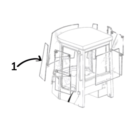 Parbriz Incarcator Frontal JCB 82730488