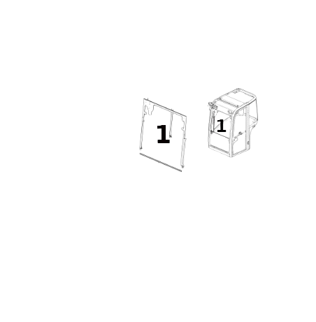 Parbriz Mini Excavator Volvo VOE15018090