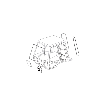 Parbriz inferior Buldoexcavator JCB 82730455