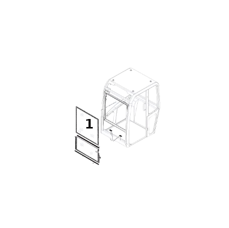 Parbriz pentru Mini Excavator Volvo VOE7417430