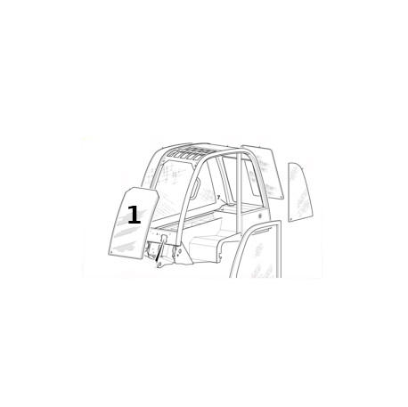 Parbriz pentru Motostivuitor JCB 827/80406