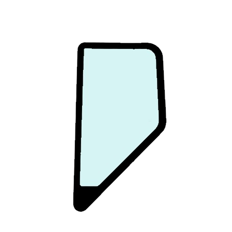 Geam Lateral Excavator pe senile Case KHN32030