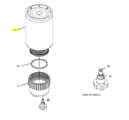 Filtru Combustibil Finisor Caterpillar 3261644