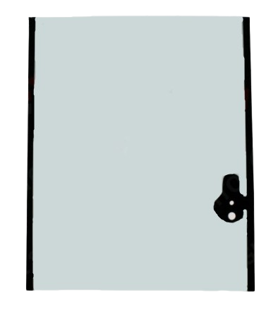 Geam Spate pentru Buldoexcavator Terex T100039