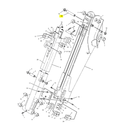 Bolt Brat Buldoexcavator Caterpillar 9R-8202